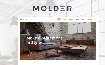 Modello Siti Web Responsive #64844 "Molder - Interior Design"