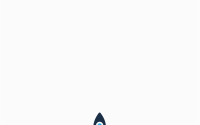 Rocket Pixel Logo Vorlage