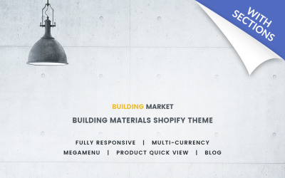 Thème Shopify réactif pour les matériaux de construction