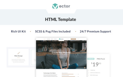 Vektor - Business Landing Page Vorlage