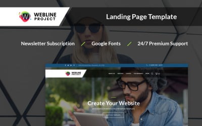 Webline Project - Corporate Landing Page Template