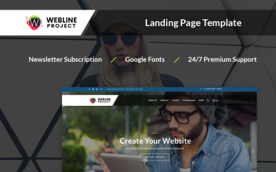 Webline-Projekt - Corporate Landing Page Template