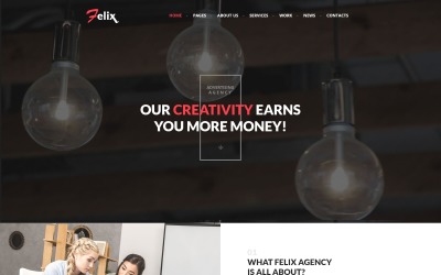 Felix Advertising Agency WordPress Theme Tema WordPress №64921