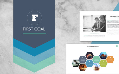 First Goal PowerPoint template