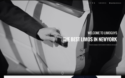 Limoguys - Půjčovna aut a služba PSD šablona