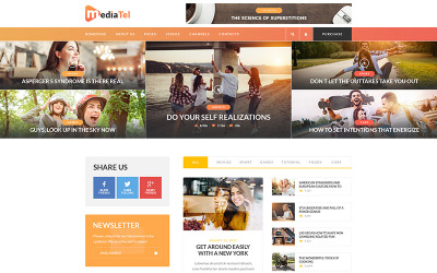 MediaTel - Modello PSD per rivista online