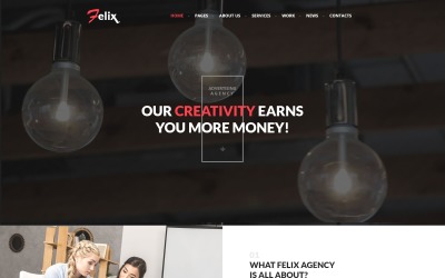 Motyw WordPress dla agencji reklamowej Felix
