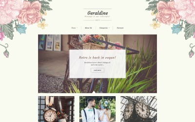 Tema De WordPress "Geraldine - Vintage & Retro Blog" #64996