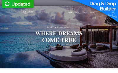 Evolution - Шаблон целевой страницы отеля MotoCMS 3