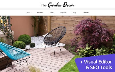 Garden Design Moto CMS 3 Template