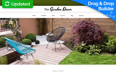 Garden Design Responsive Moto CMS 3 Template