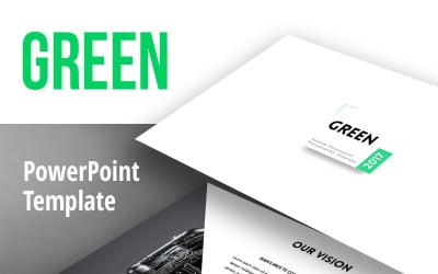 Green2017 PowerPoint sablon