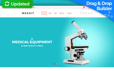 Responzivní MotoCMS Ecommerce šablona "Med Kit - Medical Equipment" #65053