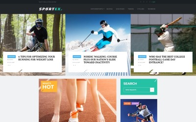 Sportex - Sports News Responsivt WordPress-tema