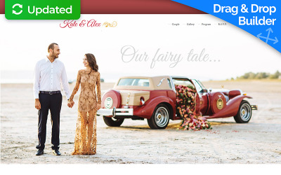 Wedding Planner Landing Page Template Açılış Sayfası #65021