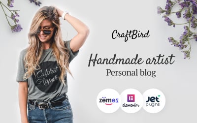 CraftBird - Tema de WordPress para blogs hechos a mano y portafolios creativos