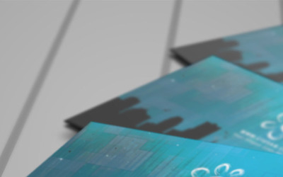 Creative Blue Business Card PSD Template PSD sablon 65117