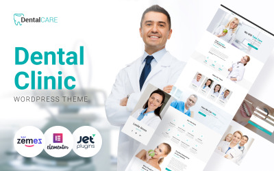 DentalCare - Šablona WordPress Elementor pro zubní kliniku pro webové stránky zubní ordinace