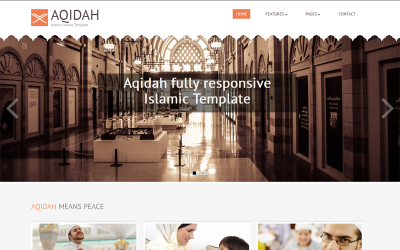 Modelo Joomla 3 islâmico responsivo Aqidah