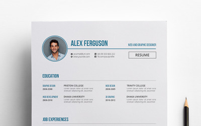 Plantilla de CV de Alex Ferguson