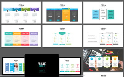 Prissättningstabell Presentation PowerPoint -mall