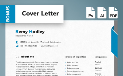 Remy Hadley - Modèle de CV d&amp;#39;infirmière autorisée