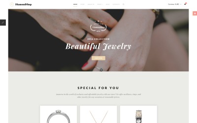Responsivt DiamondShop - Jewelry Store Joomla Template Joomla-mall #65124