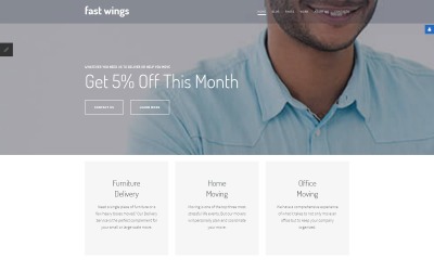 Reszponzív Moving Company Responsive Joomla Template Joomla sablon 65104