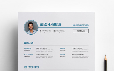 Szablon CV Alex Ferguson