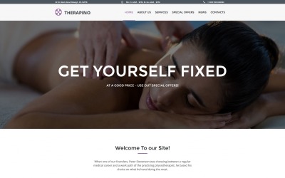 HTML-шаблон Moto CMS для массажного салона
