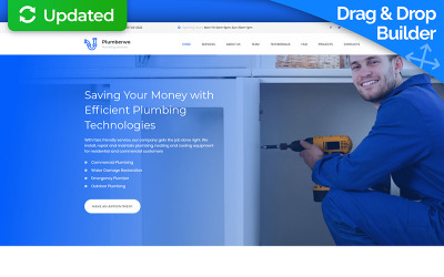 Plumberwo - Premium Moto CMS 3 Template