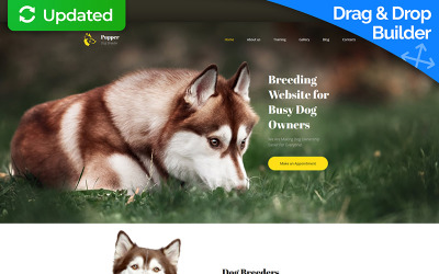 Pupper - Dogs Breeder Premium Moto CMS 3 Template