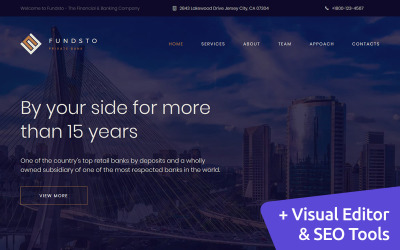 Responsive Fundsto Premium Moto Cms 3 #65285