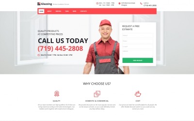 Window Cleaning Moto CMS HTML Template