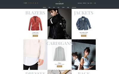 Адаптивний шаблон OpenCart у магазині моди