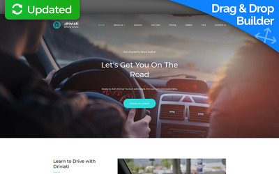 Driving School Premium Moto CMS 3 Template