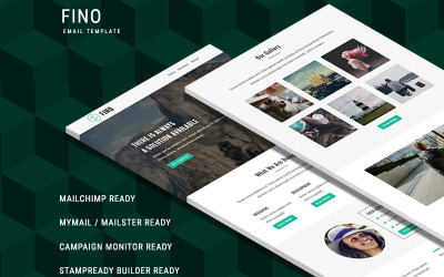 "Fino - Responsive Newsletter Template" - адаптивний Шаблон E-mail розсилки №65368