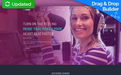 "Premium Radio Station" - MotoCMS 3 шаблон №65301