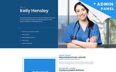 Template di Landing Page Responsive #65371 per Un Sito di Pagine Personali