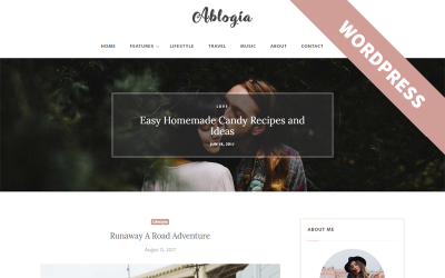 Аблогія - Тема WordPress для особистого блогу