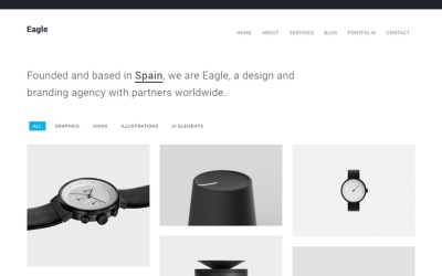 Eagle - responsywny minimalny motyw WordPress