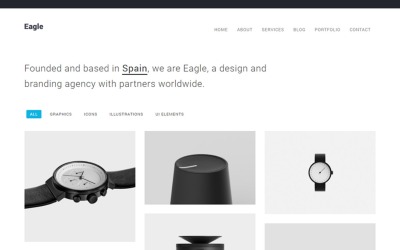 Eagle - Tema mínimo responsivo de WordPress