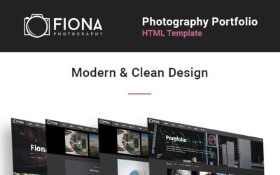 Fiona - Modèle de site Web de portfolio de galerie de photos