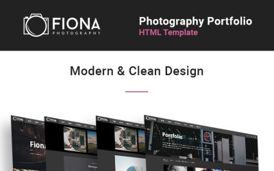 Fiona - Šablona webových stránek portfolia fotogalerie