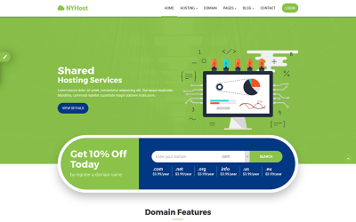 NYHost - Reszponzív technológia, webtárhely és WHMCS webhelysablon