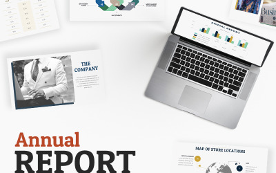 PowerPoint-mall för årsrapport