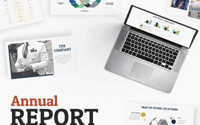 Tema PowerPoint #65493 "Annual Report PowerPoint Template"