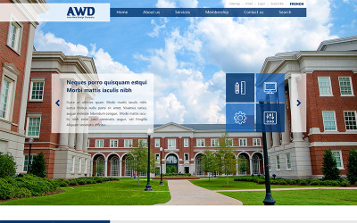 Tema PSD #65427 "4-Square Website"