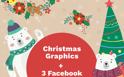 Fotos de capa do Facebook e Natal - ilustração