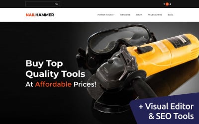 Nail Hammer - Modèle de commerce électronique MotoCMS pour le marché de l'équipement